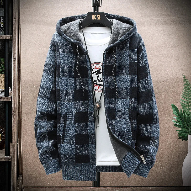 Winterjacke Theobald im modernen Karomuster