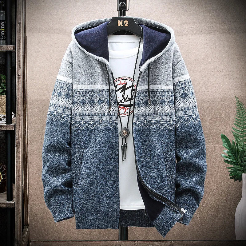 Winterjacke Theobald im modernen Karomuster