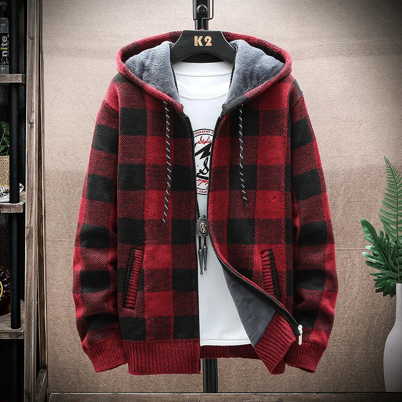 Winterjacke Theobald im modernen Karomuster