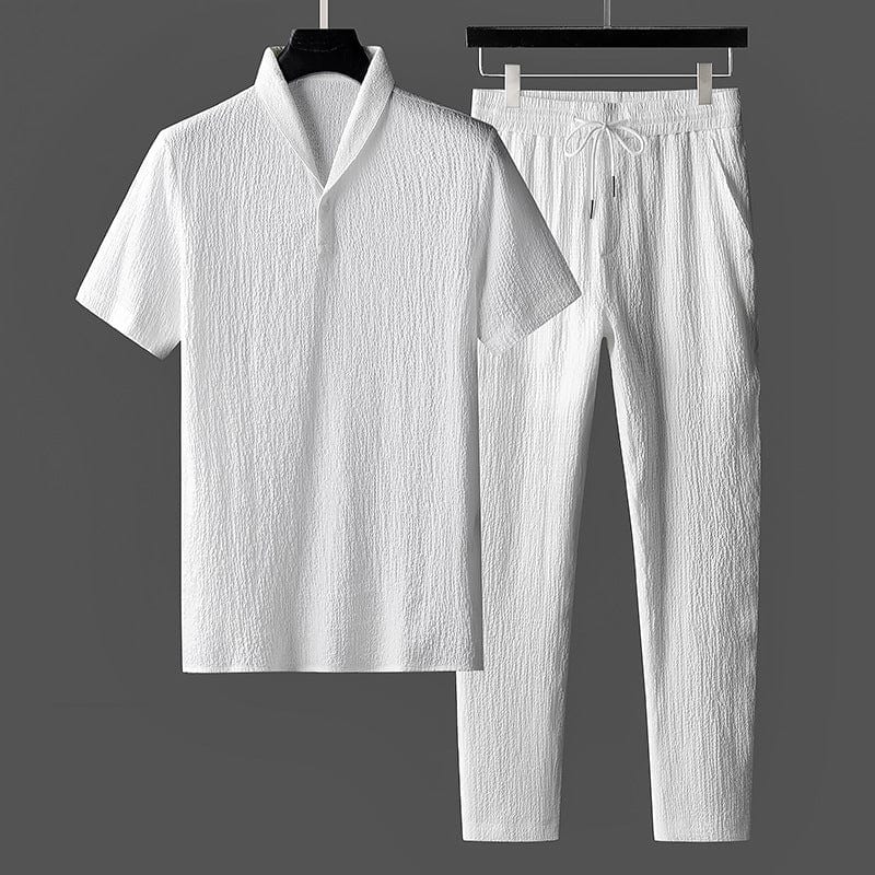 Adriane Sommer-Set: Premium Baumwolle Hose und Hemd