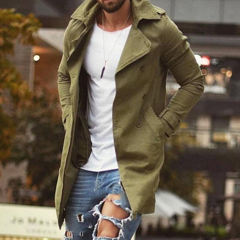 Hochwertiger Herren-Herbstmantel – Elegant und wärmend
