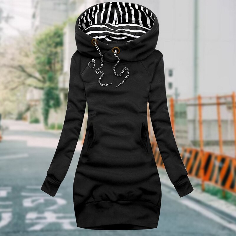 Wintertaugliches, extragroßes, langärmliges Sweatshirt