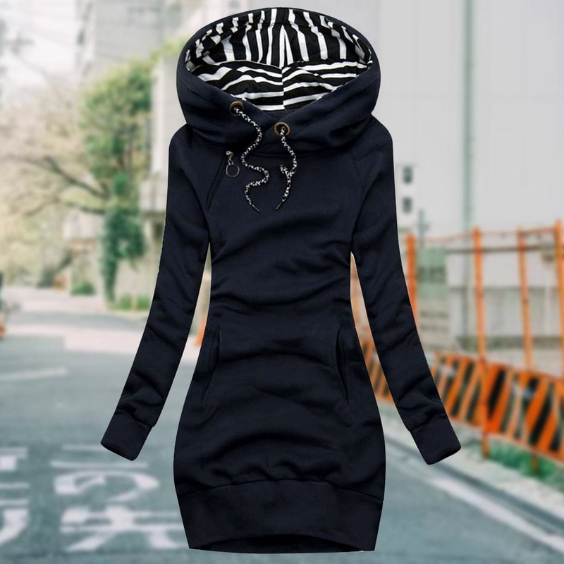 Wintertaugliches, extragroßes, langärmliges Sweatshirt