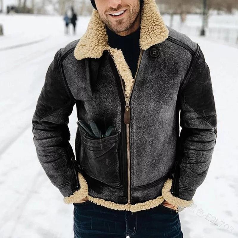 Dagobert Lederjacke aus schwerem Fleece