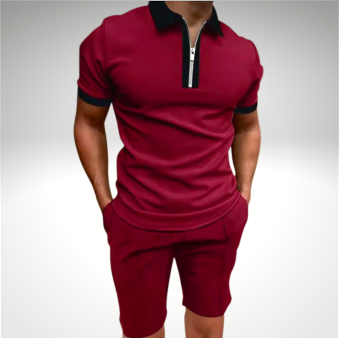 Sommer-Set: schickes Herren-Hemd und kurze Hose - Rikard