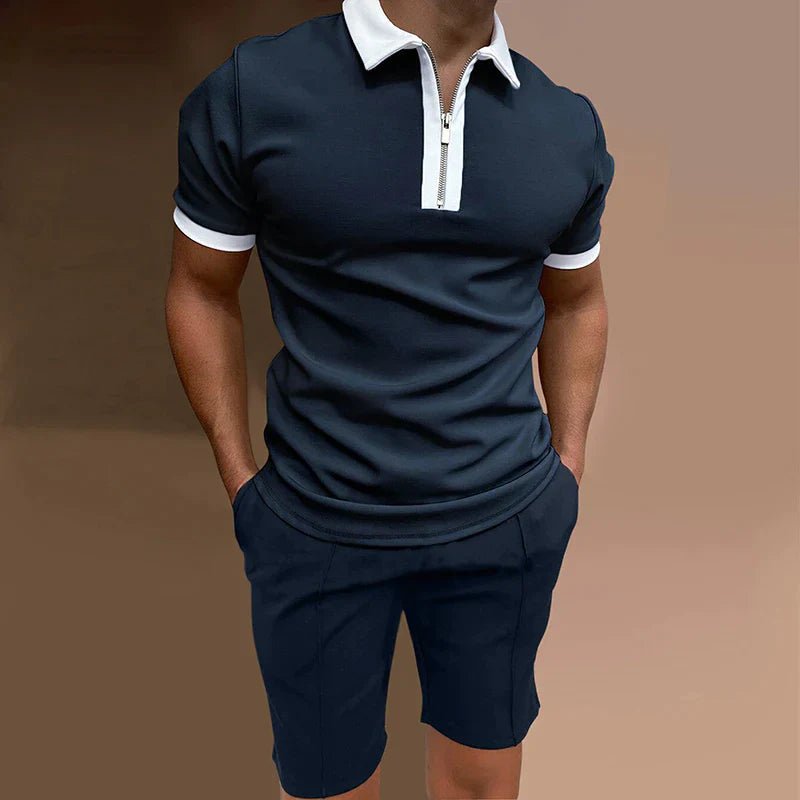 Sommer-Set: schickes Herren-Hemd und kurze Hose - Rikard