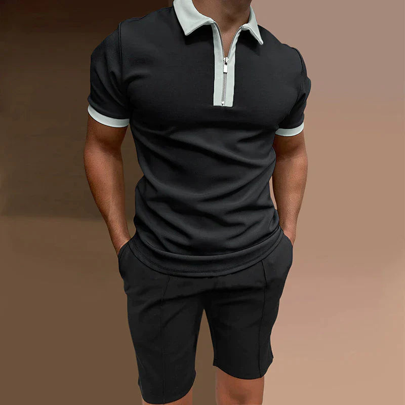 Sommer-Set: schickes Herren-Hemd und kurze Hose - Rikard