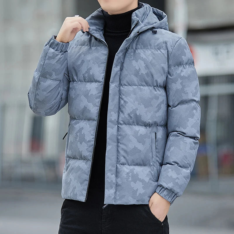 Moderne, camouflage gemusterte Männer-Pufferjacke - Neo