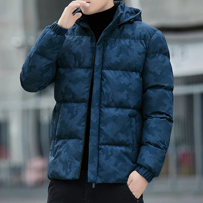 Moderne, camouflage gemusterte Männer-Pufferjacke - Neo