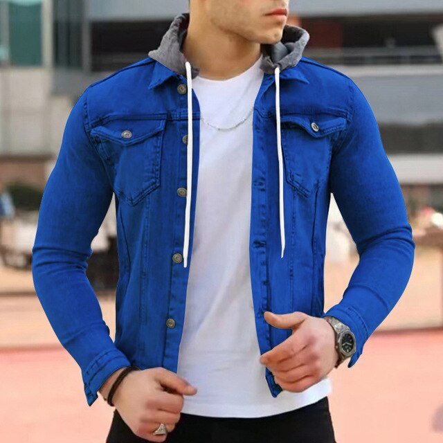 Moderne, leichte Herrenjacke mit Kapuze - Gottlieb