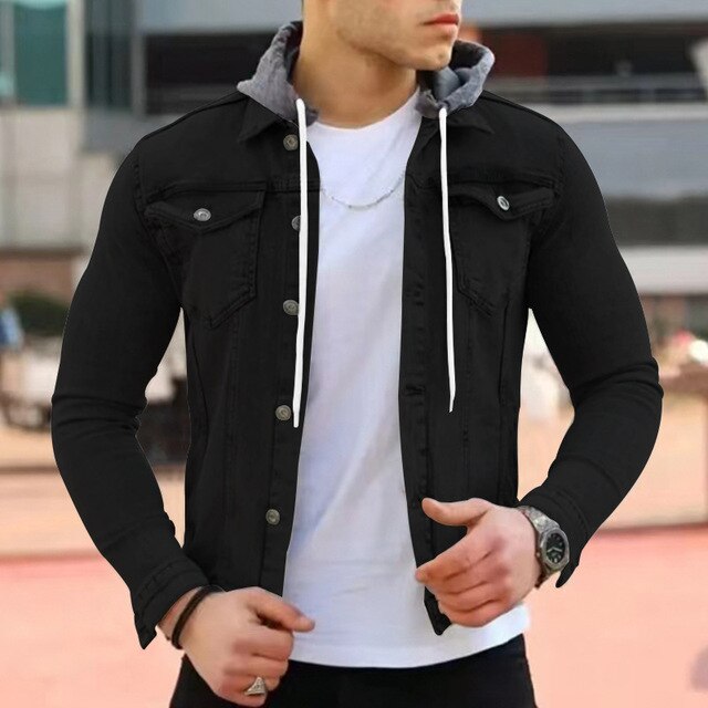 Moderne, leichte Herrenjacke mit Kapuze - Gottlieb