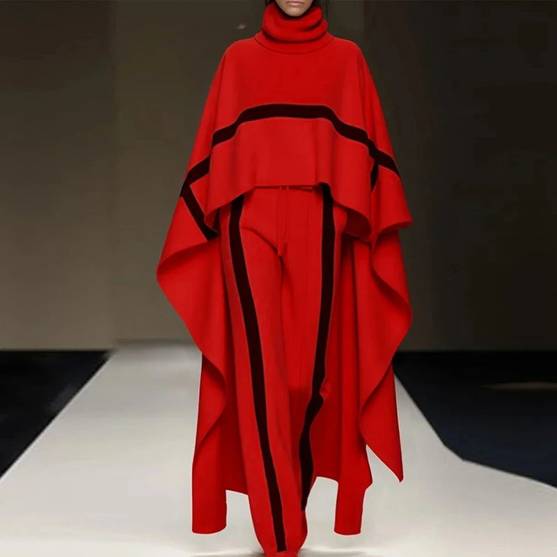 Stilzeits | Zweiteiliges Satz mit Rollkragen und Raglanärmeln