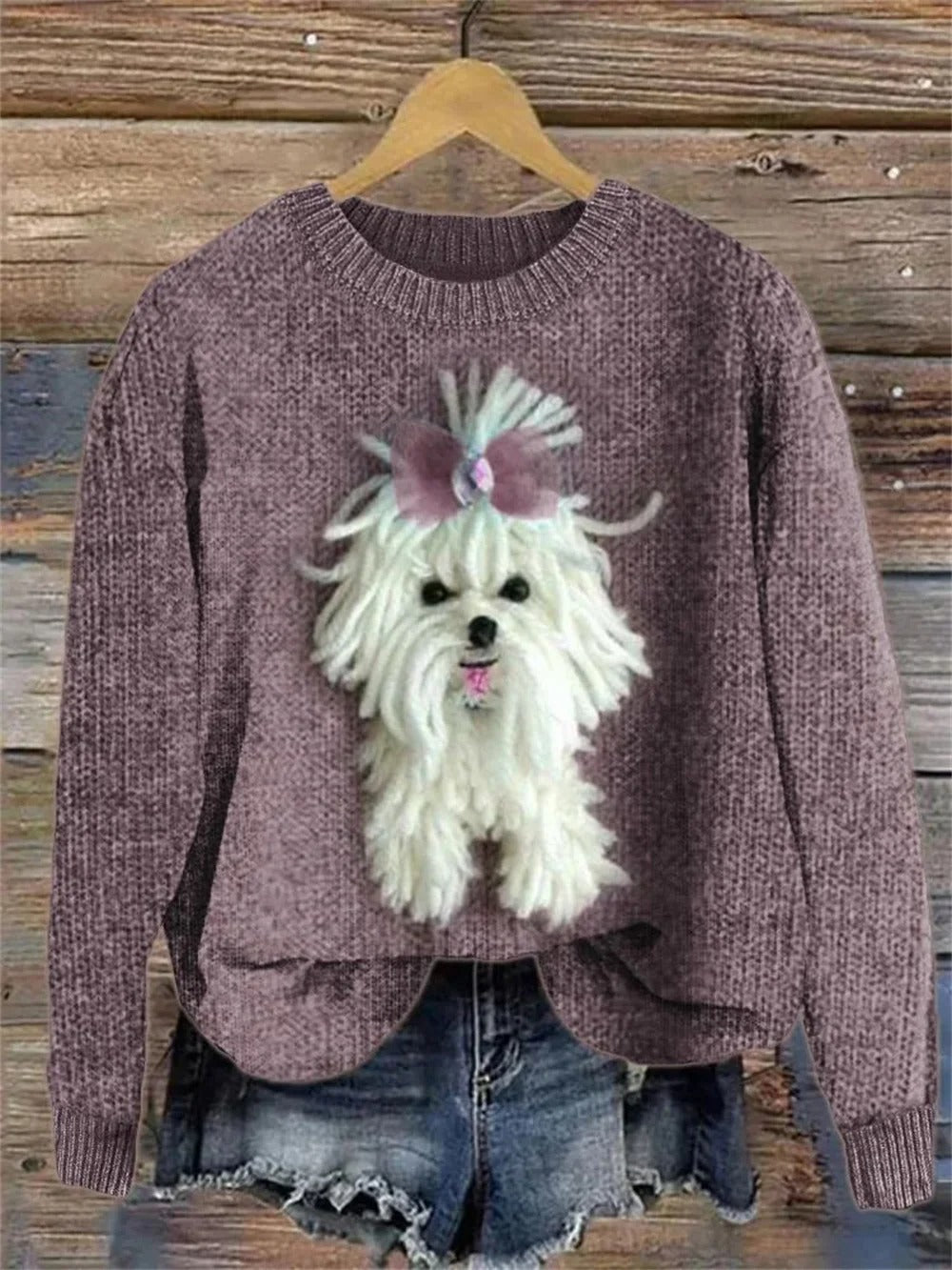 Stilzeits | Bedruckter Pullover für Frauen