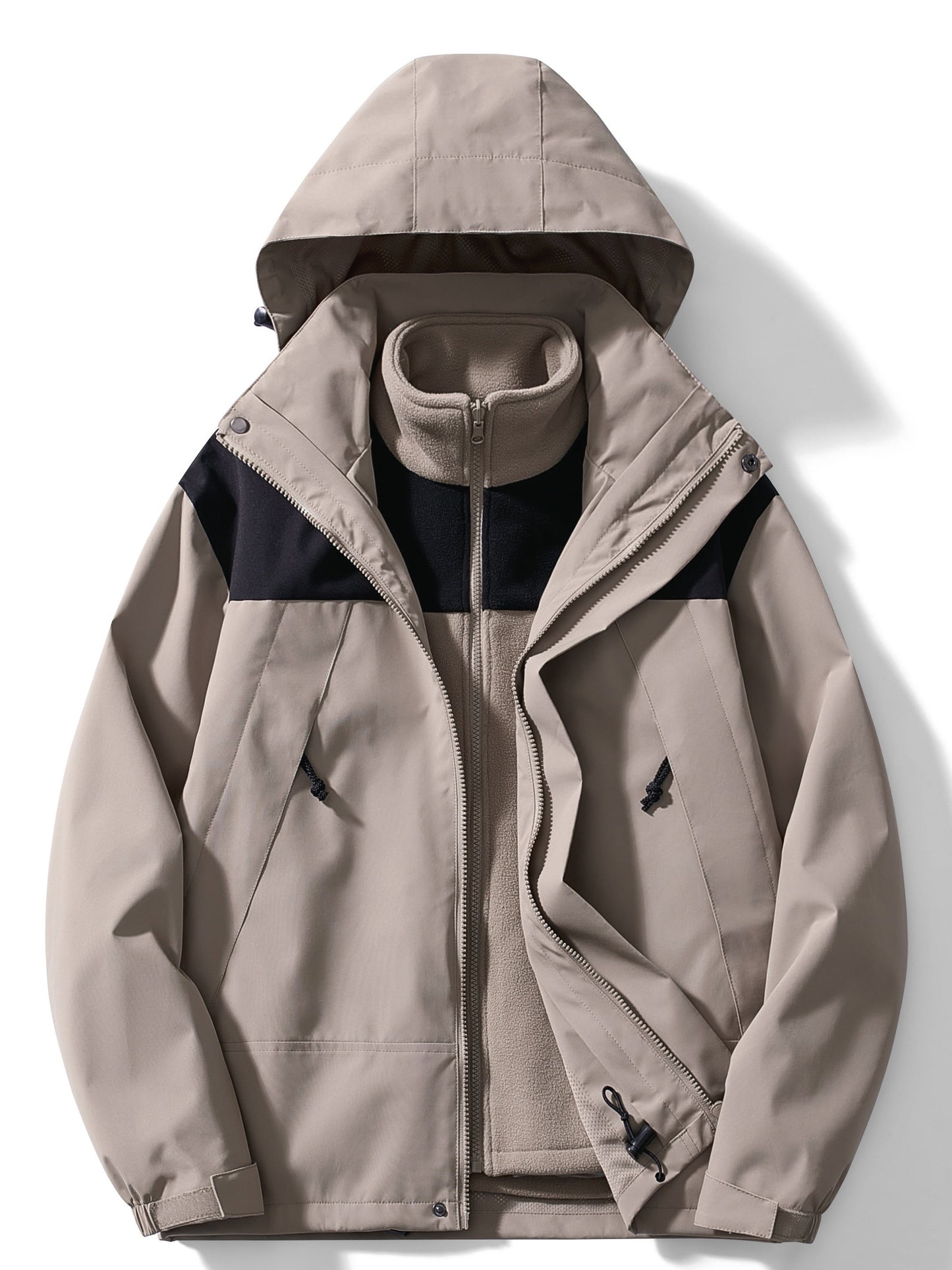 Warme, wasserdichte Winterjacke mit 3 Lagen – Godric
