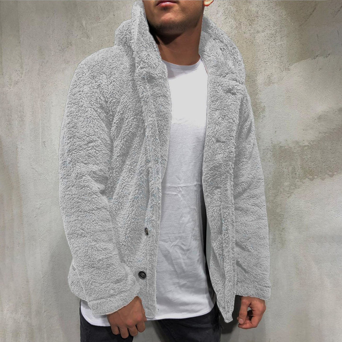 Weicher Kapuzenpullover aus Plüsch – Viktorio