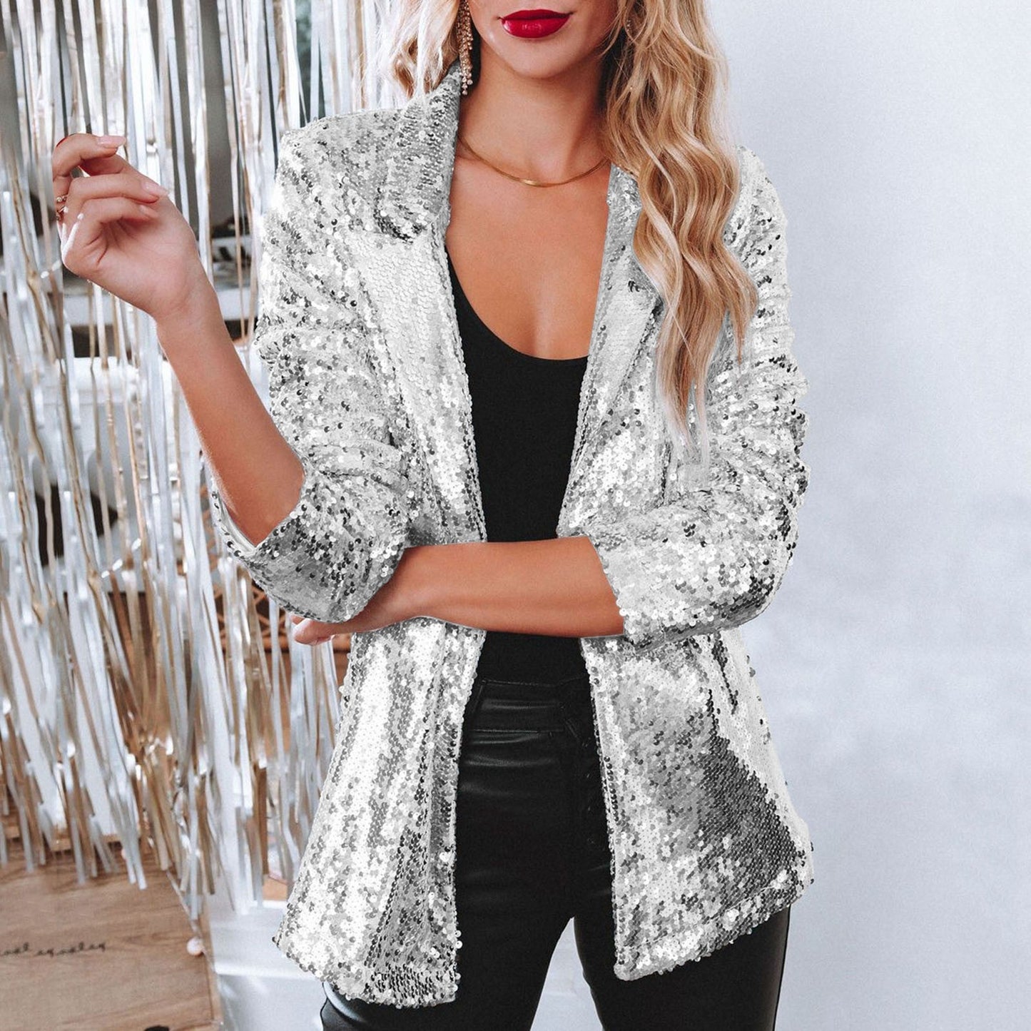 Blazer mit Pailletten