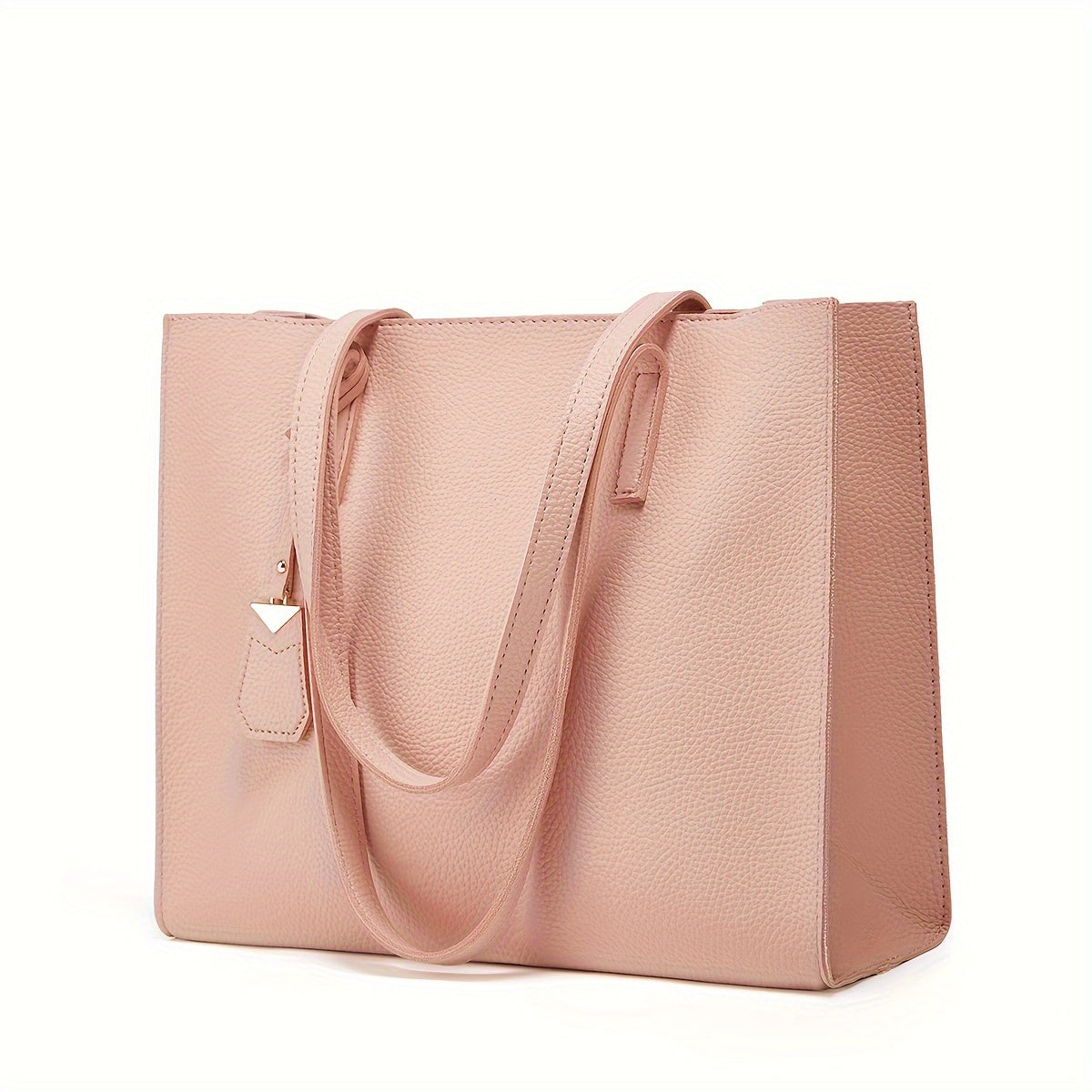 Damen Commuter Tote Bag - Minimalistischer Kiesel-Finish