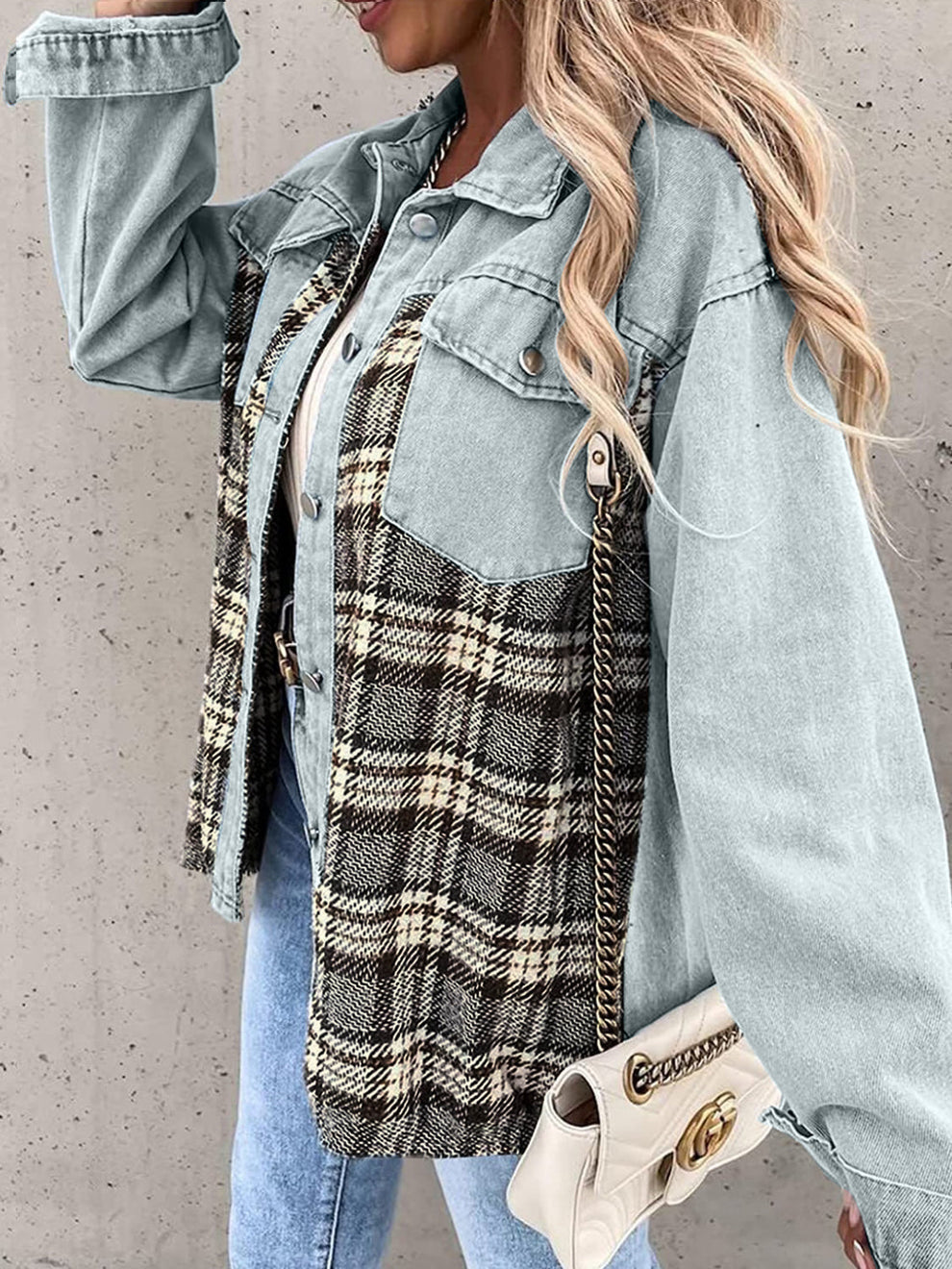 Stilzeits | Vintage-Flanelljacke für Frauen
