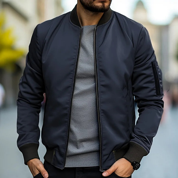 Slim Fit Men's Zip-Up Jacket