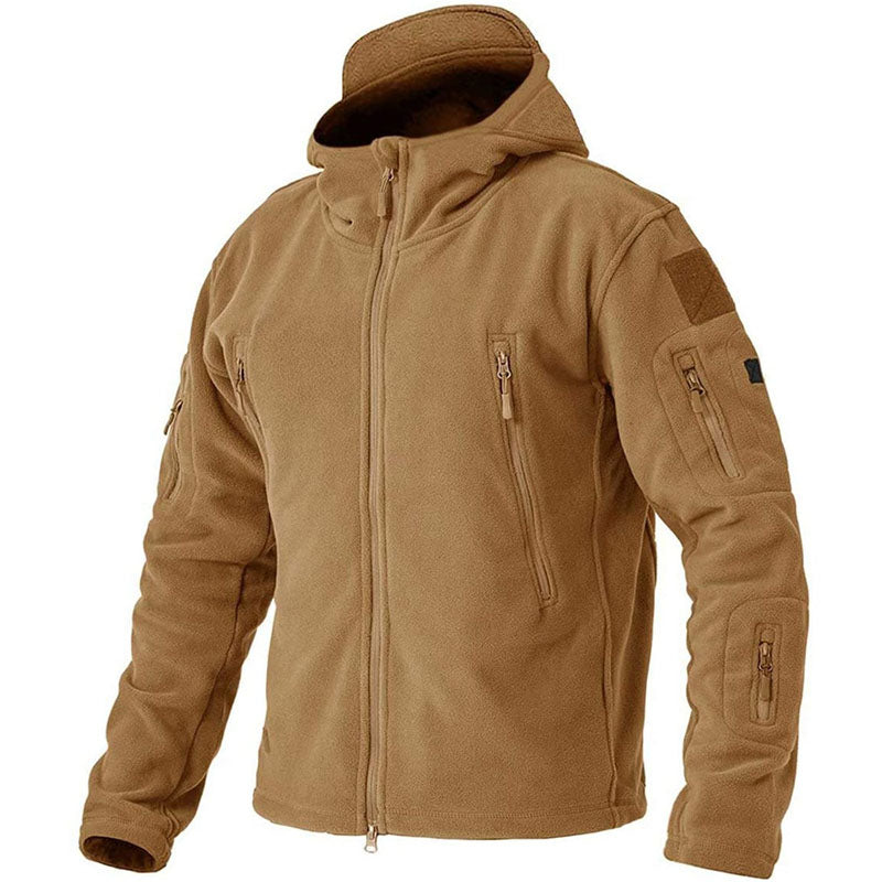 Herren Fleecejacke für draußen, winddicht