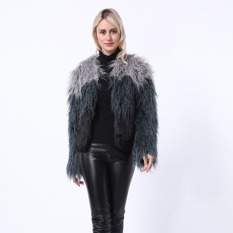 Damen Extravagante Kunstpelzjacke mit federleichtem Design und modischem Schnitt Stilzeits