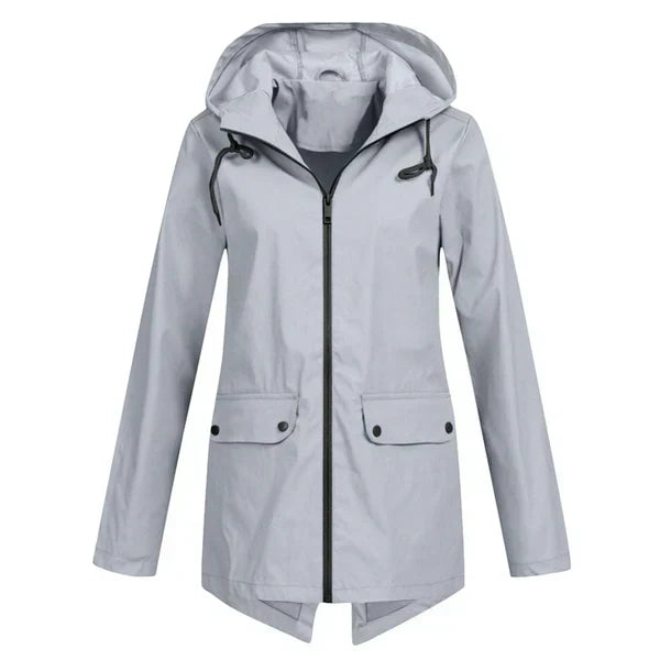 Stilzeits | Trendy Damen Regenjacke mit Kapuze
