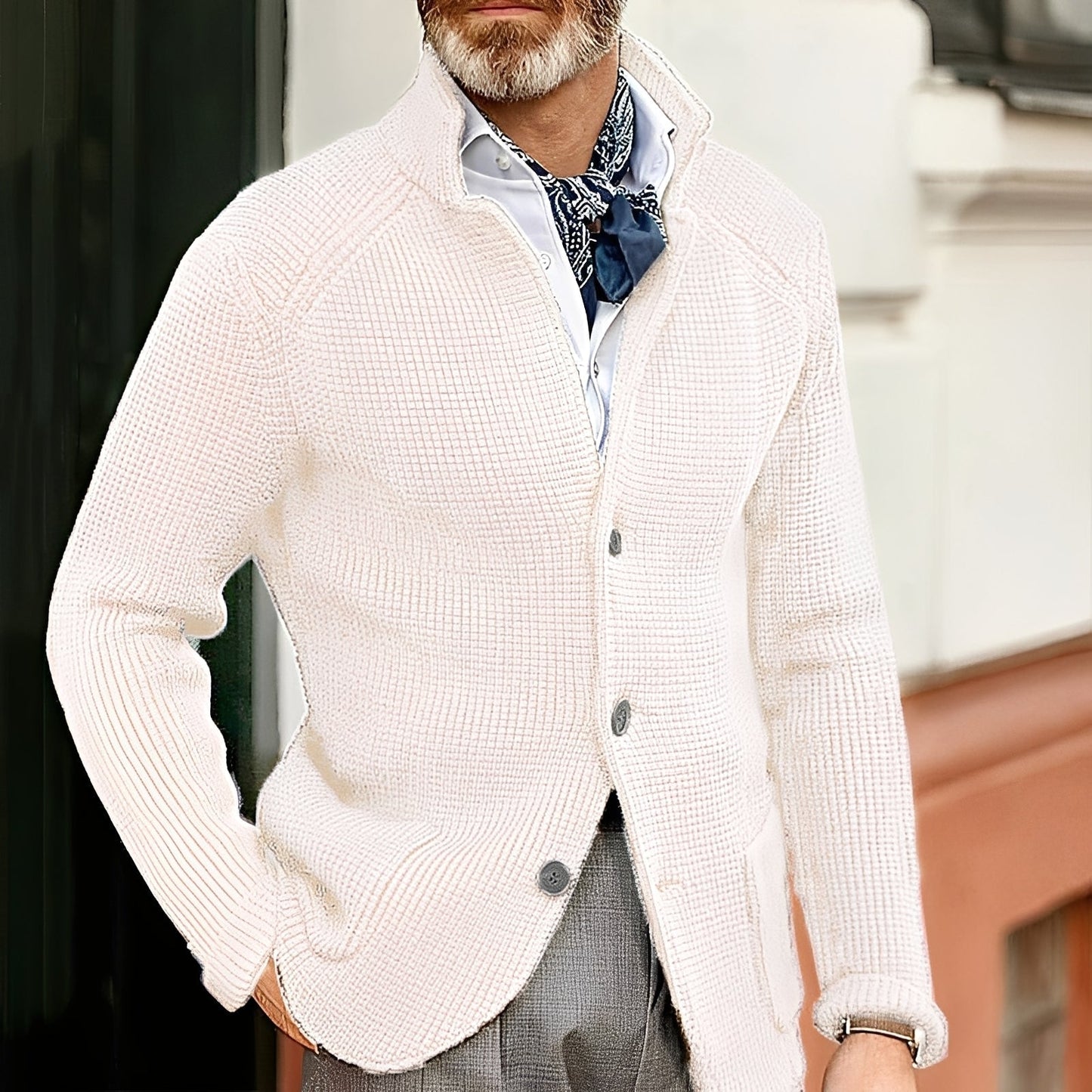 Stilzeits | Eleganter Strickcardigan für Herren