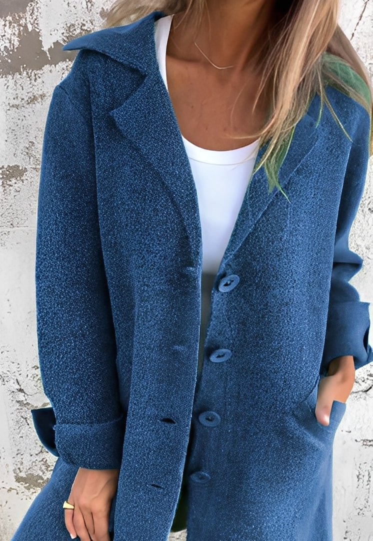 Stilzeits | Lässiger langer Strickmantel für Frauen