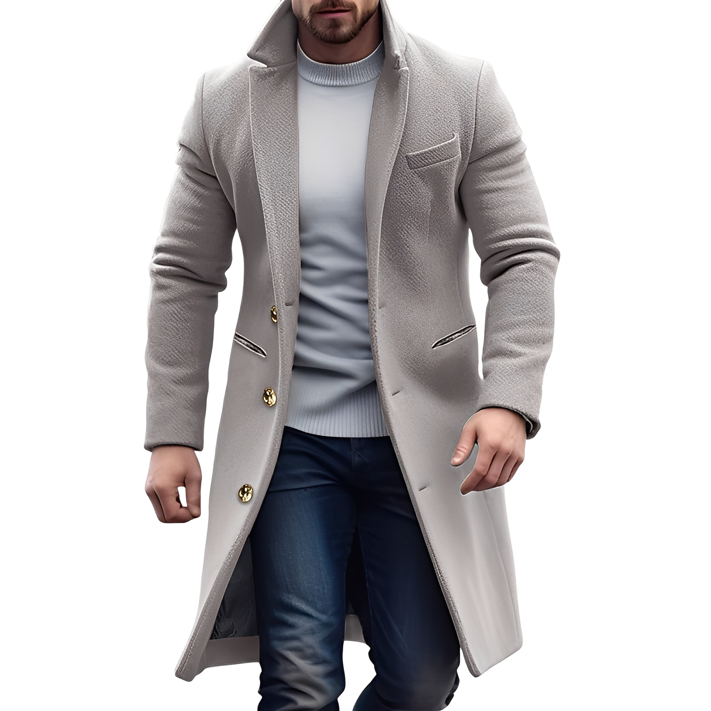 Stilzeits | Eleganter Wolltrenchcoat für Männer
