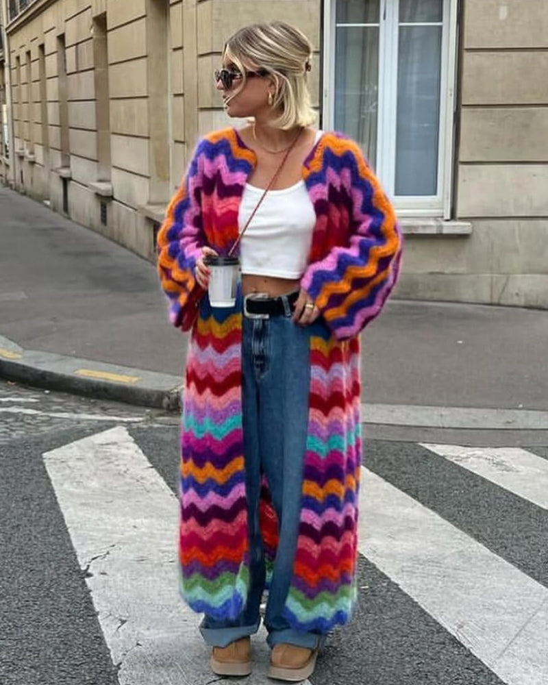 Stilzeits | Elegant Farbfrohser Cardigan