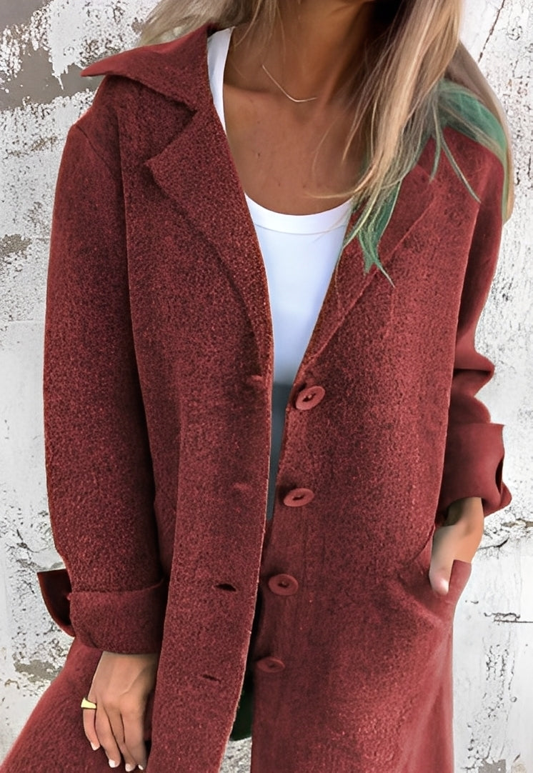 Stilzeits | Lässiger langer Strickmantel für Frauen