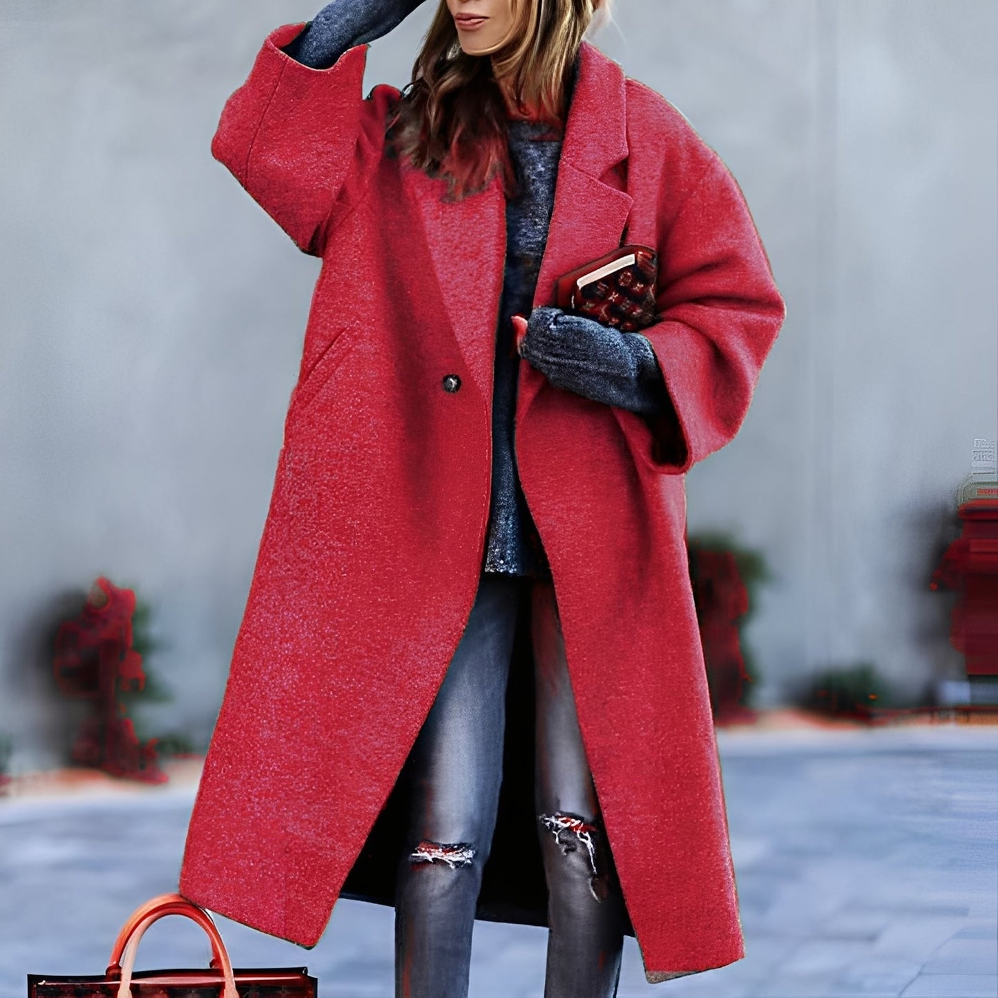 Stilzeits | Eleganter, klassischer, lockerer Mantel für Frauen