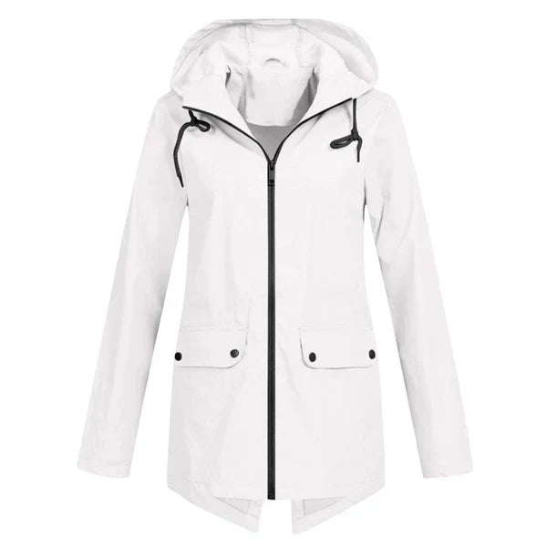 Stilzeits | Trendy Damen Regenjacke mit Kapuze