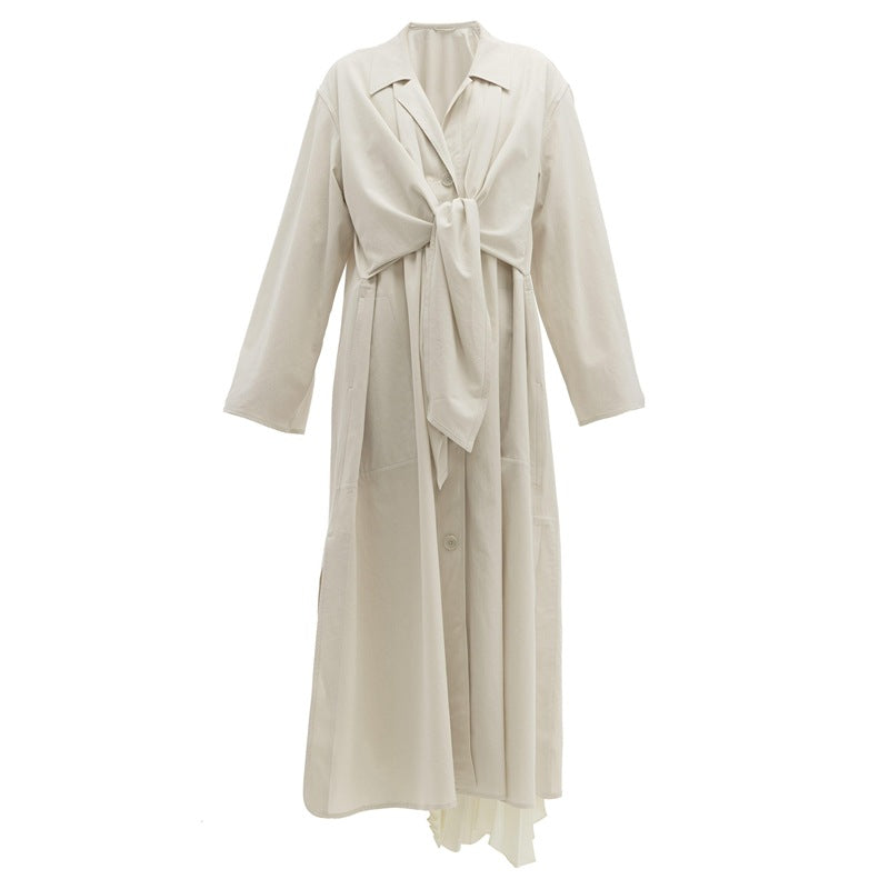 Trenchcoat mit hohem Kragen