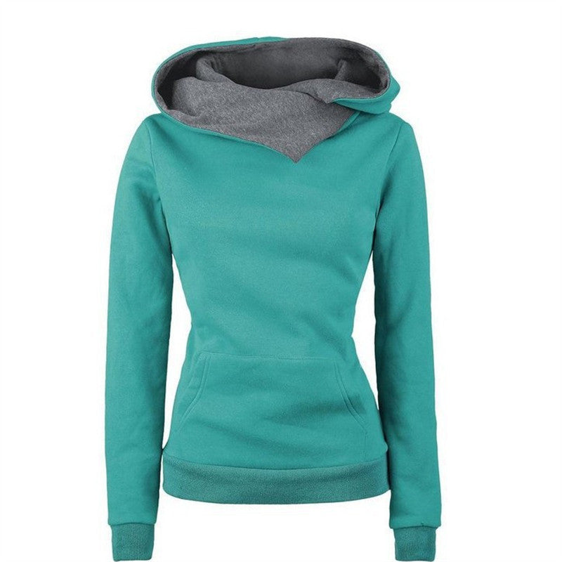 Damen Kapuzenpullover mit asymmetrischem Schnitt Stilzeits