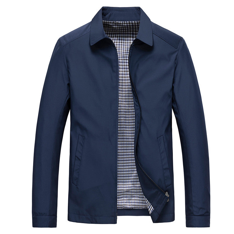 Frank: Einfarbige Herrenjacke mit lässigem Revers