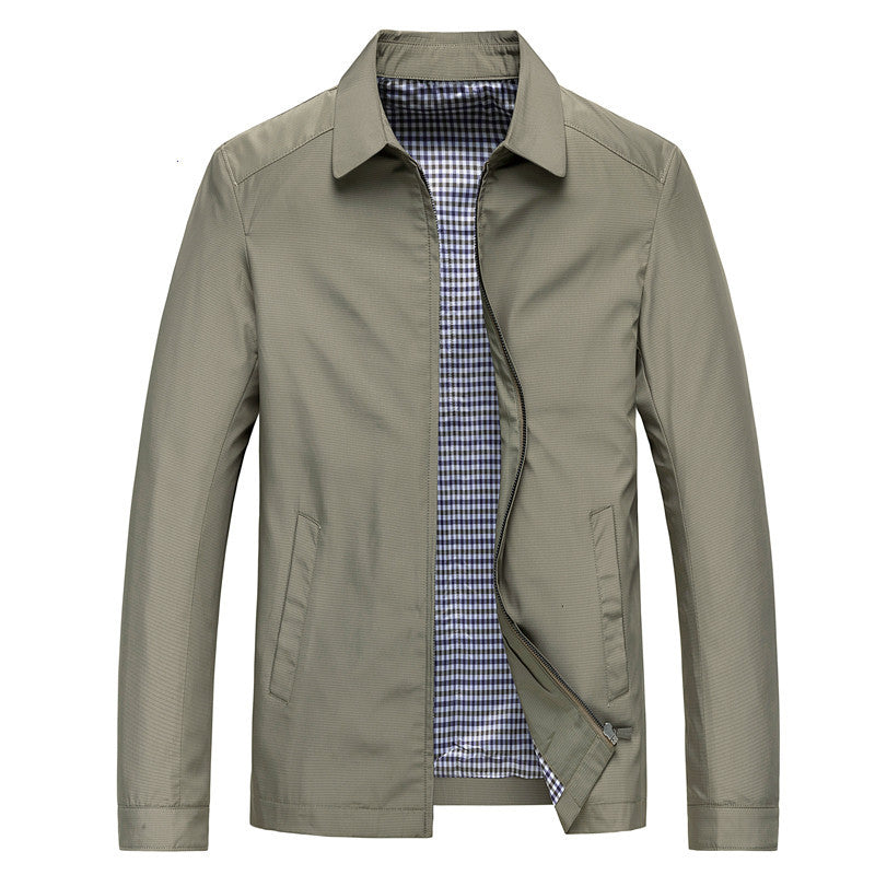 Frank: Einfarbige Herrenjacke mit lässigem Revers