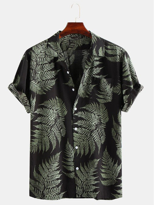 Tropisches Freizeit-Hemd für Herren mit stylischem Print