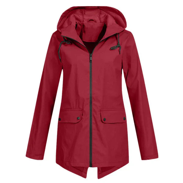 Stilzeits | Trendy Damen Regenjacke mit Kapuze