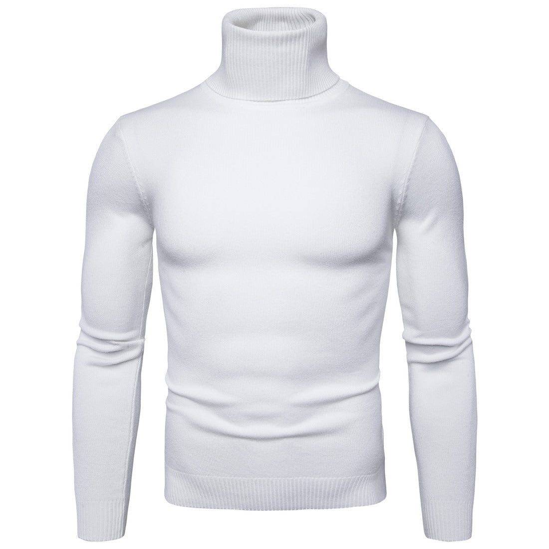 Herren Rollkragenpullover aus weicher Merinowolle mit eleganter Struktur Stilzeits