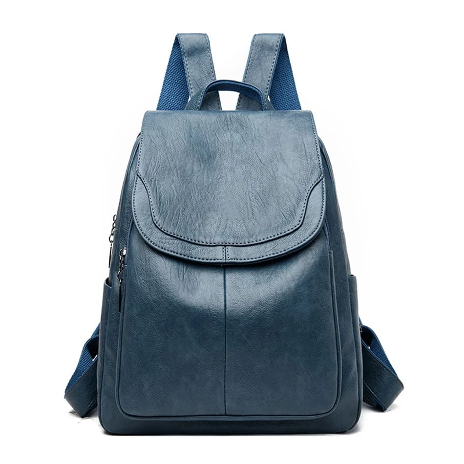 Stylischer Damen Leder Rucksack – Anti-Diebstahl Design