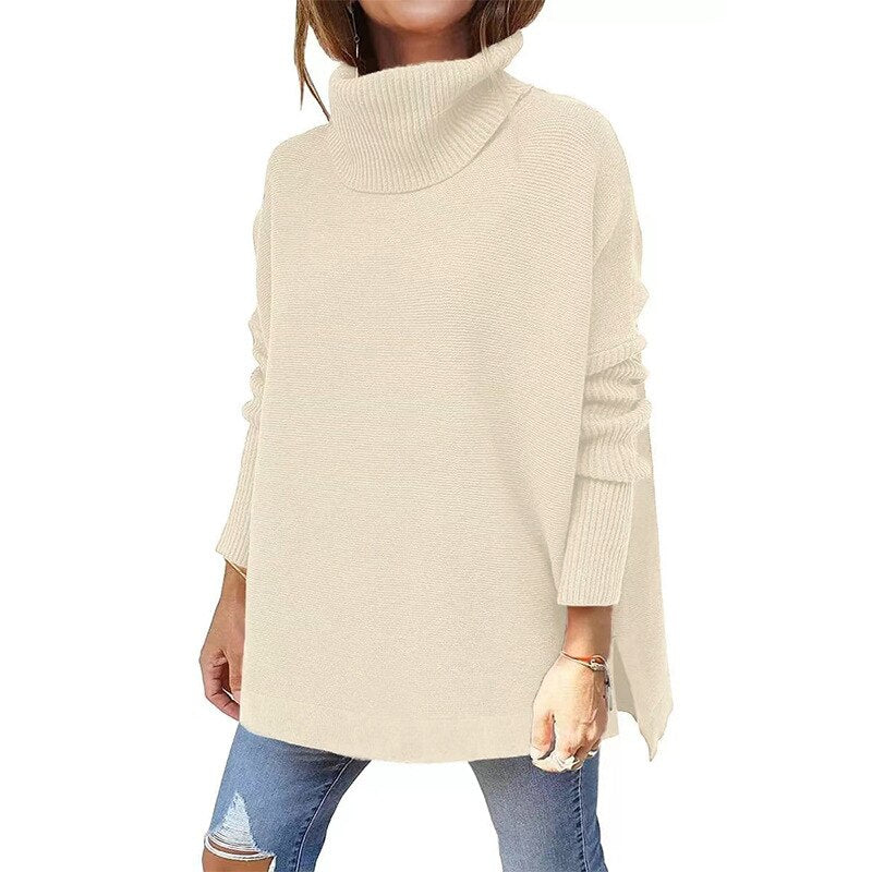 Stilzeits | Jumper - Frauen Herbst Bequemer Rollkragenpullover