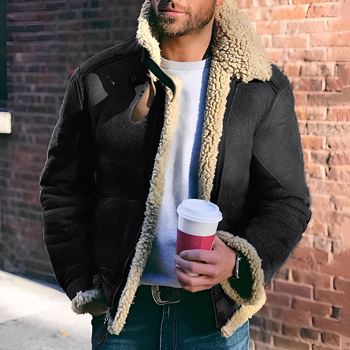 Stilzeits | Jacke mit breiter Rever für Herren