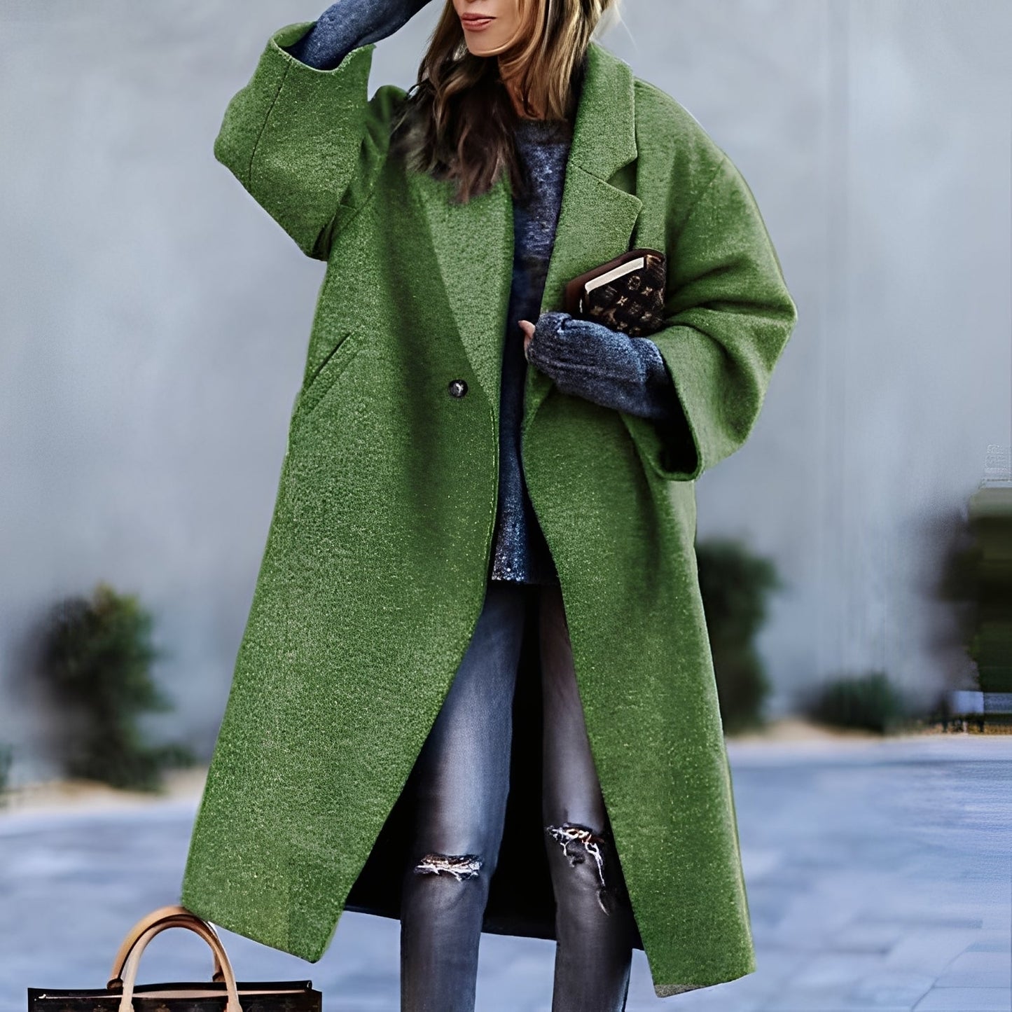 Stilzeits | Eleganter, klassischer, lockerer Mantel für Frauen