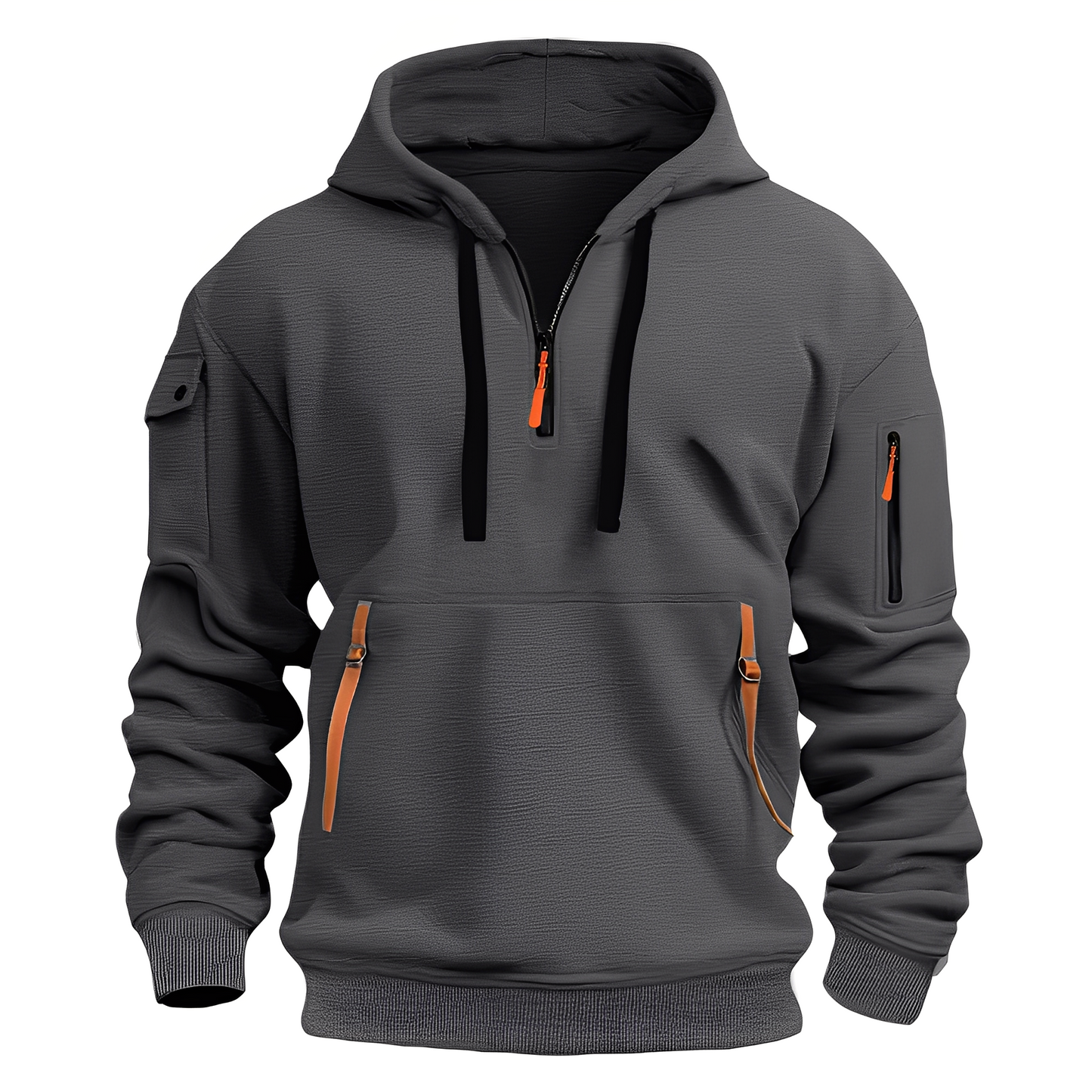 Stilzeits | Locker Hoodie mit Halbzip für Männer