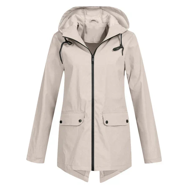 Stilzeits | Trendy Damen Regenjacke mit Kapuze