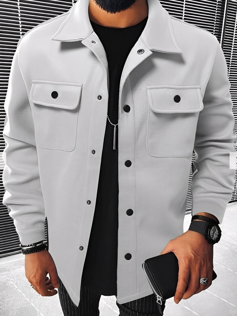 Stilzeits | Lässige Karierte Jacke mit Taschen für Herren