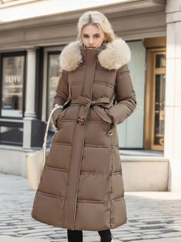 Stilzeits | Luxuriöser Langer Parka-Mantel für Frauen
