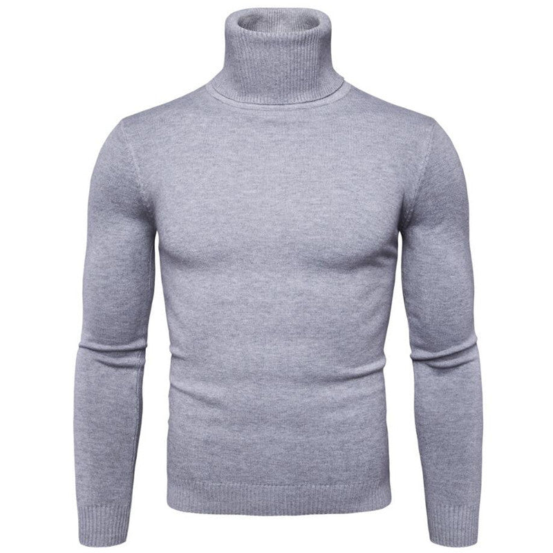 Herren Rollkragenpullover aus feiner Strickware Stilzeits