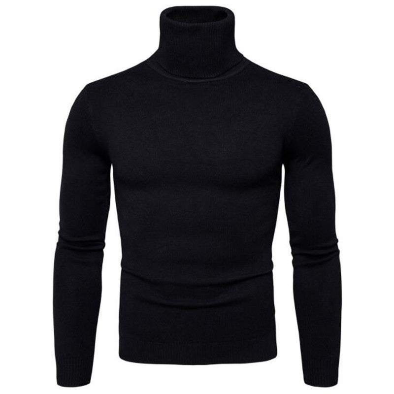 Herren Rollkragenpullover aus feiner Strickware Stilzeits
